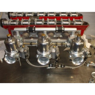 DB2 to MkIII Triple Su Carb Service Dept style Horizontal (not inclined) Manifold, Balance & Coolant Pipes
